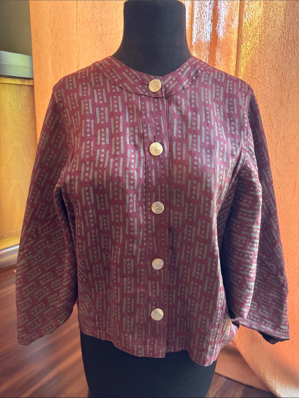 NOA NOA  Linen Button-Front Tops